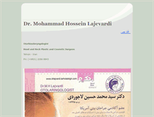 Tablet Screenshot of drlajevardi.com